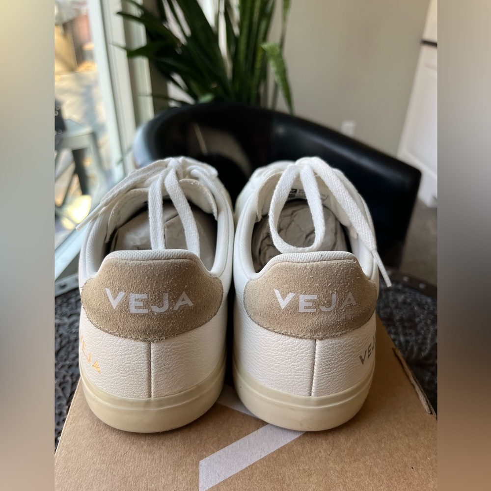 VEJA CAMPO LEATHER EXTRA WHITE ALMOND SNEAKERS 42.5 EU 11.5 - Picture 11 of 11
